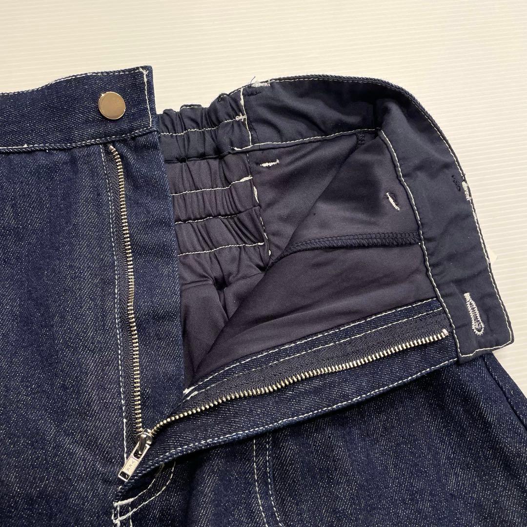 dazzlin デニム ミニスカート風 ショートパンツ