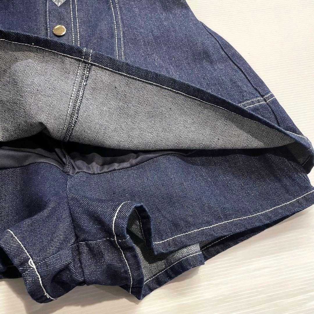 dazzlin デニム ミニスカート風 ショートパンツ