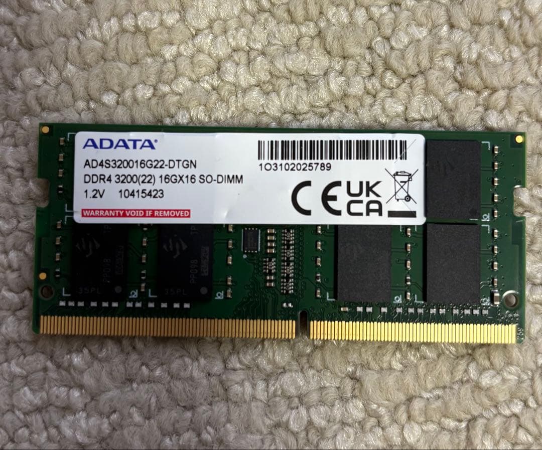 【最終価格】ADATA DDR4 3200 16GB SO-DIMM
