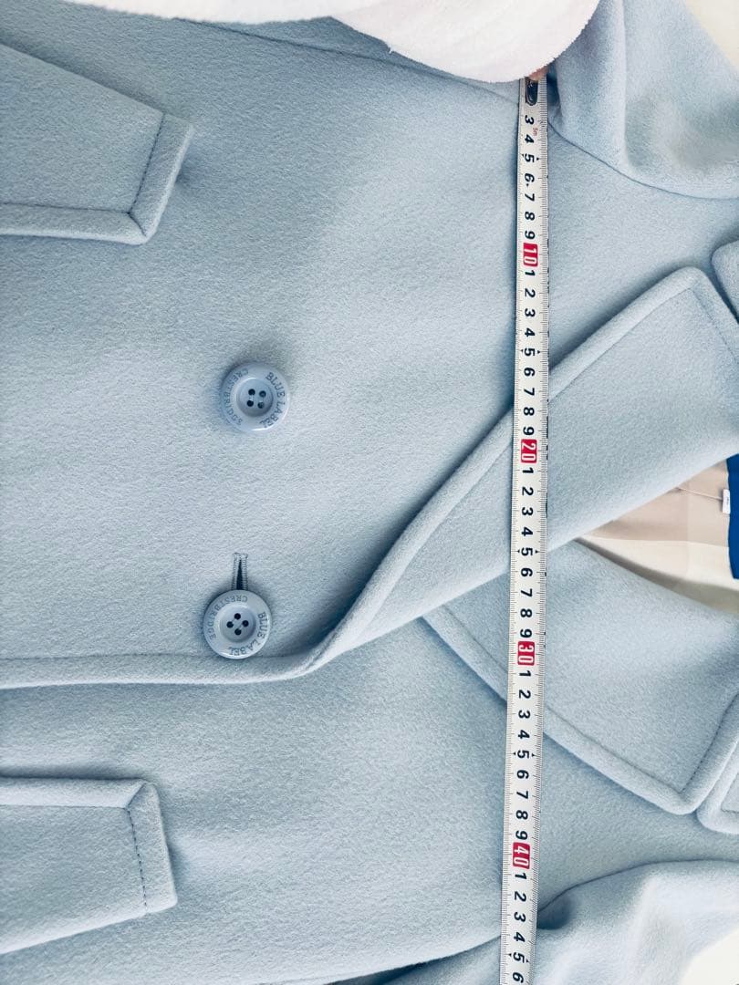 BLUE LABEL CRESTBRIDGE ライトブルー ウールコート36