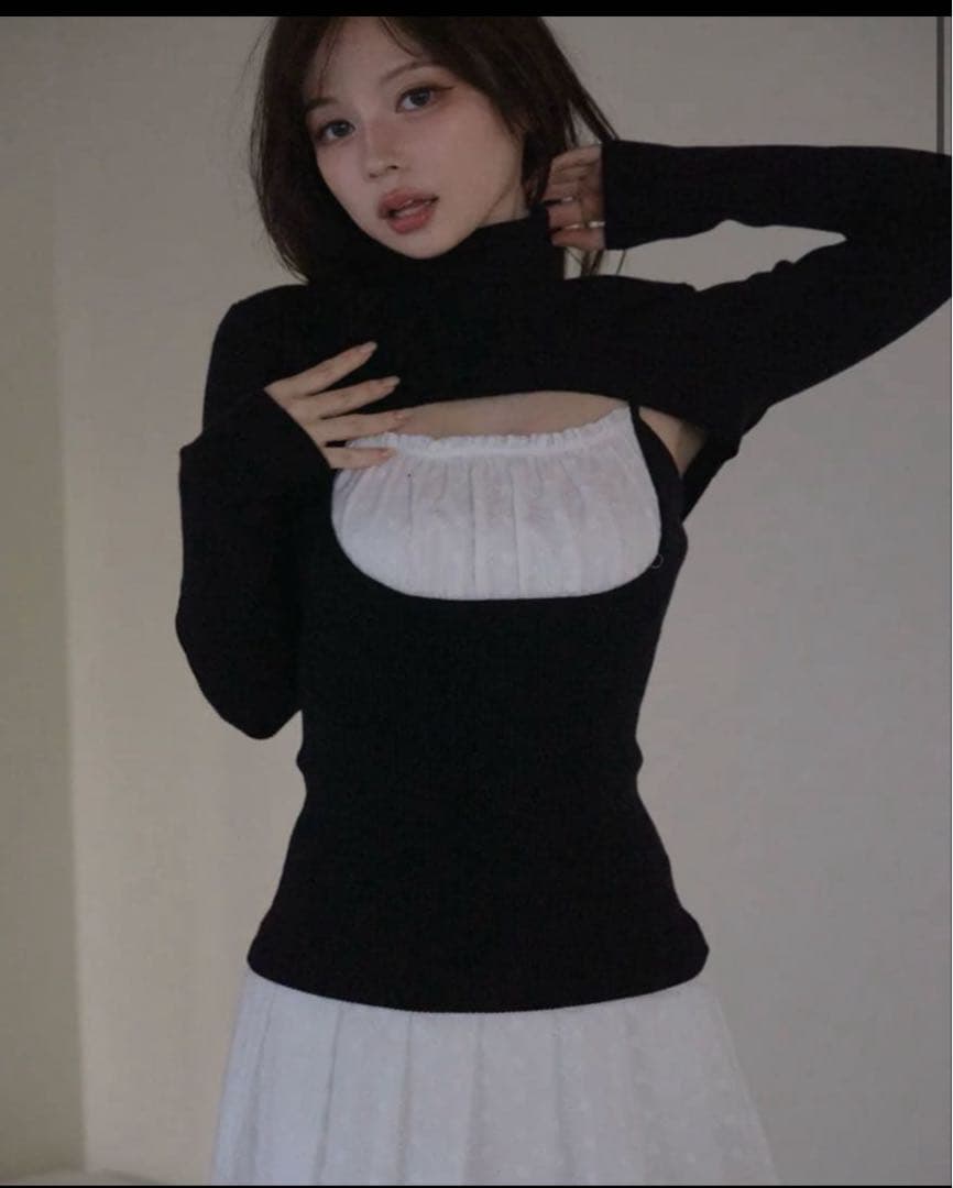 ワンピース andmary Poppy lace set dress