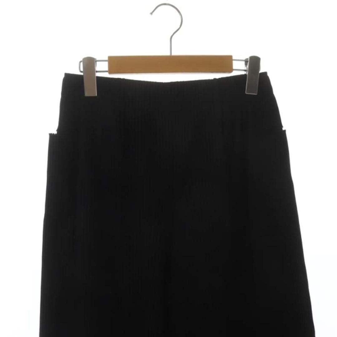 ミーイッセイミヤケ プリーツ クロップドワイドパンツ カットオフ 黒 ブラック