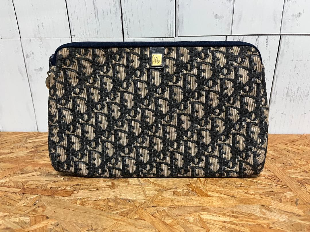 ディオール ヴィンテージ トロッター ロゴパターン クラッチバッグ ポーチ
