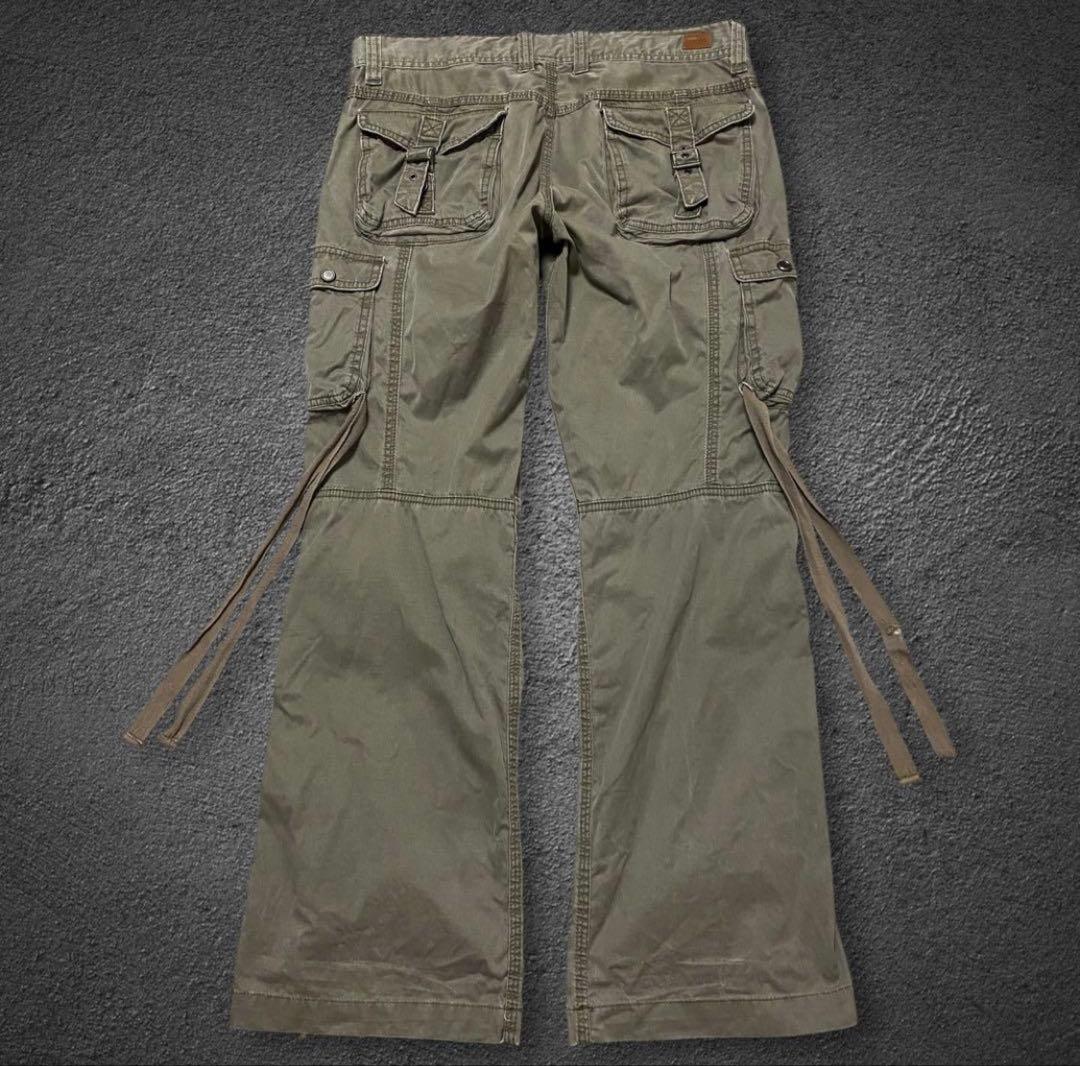 パンツ archive NICOLE bondage flare cargo pants