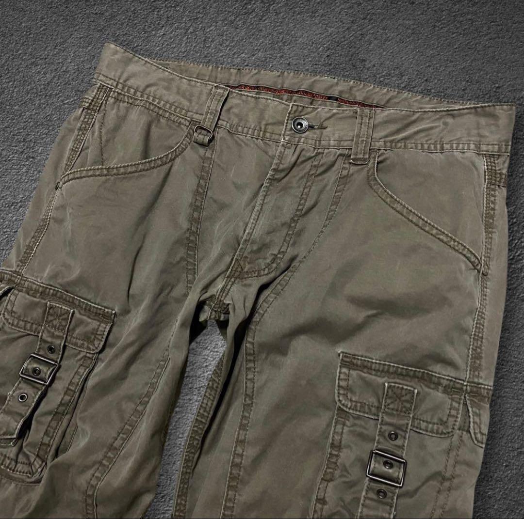 パンツ archive NICOLE bondage flare cargo pants