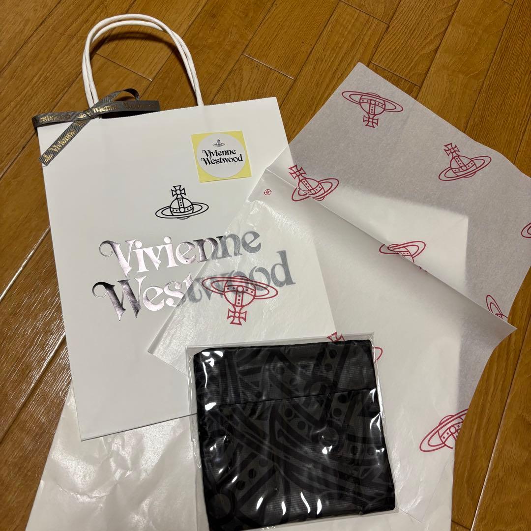 新品未使用品 ヴィヴィアンウエストウッド エコバッグ オーブ総柄 ナイロン