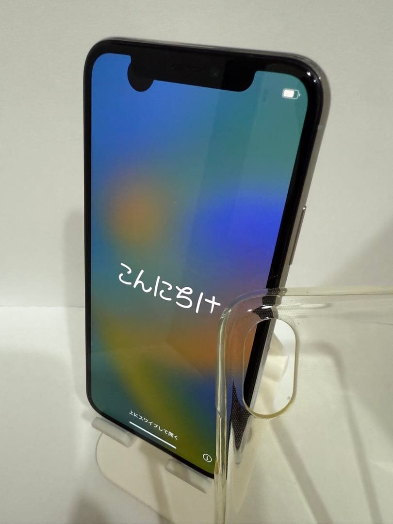 iPhoneX 64GB シルバー 本体 カバー付き