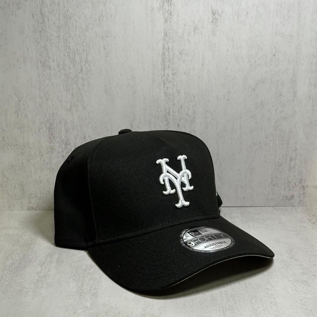 【海外限定モデル】 メッツ 9FORTY A-Frame ブラック キャップ ③