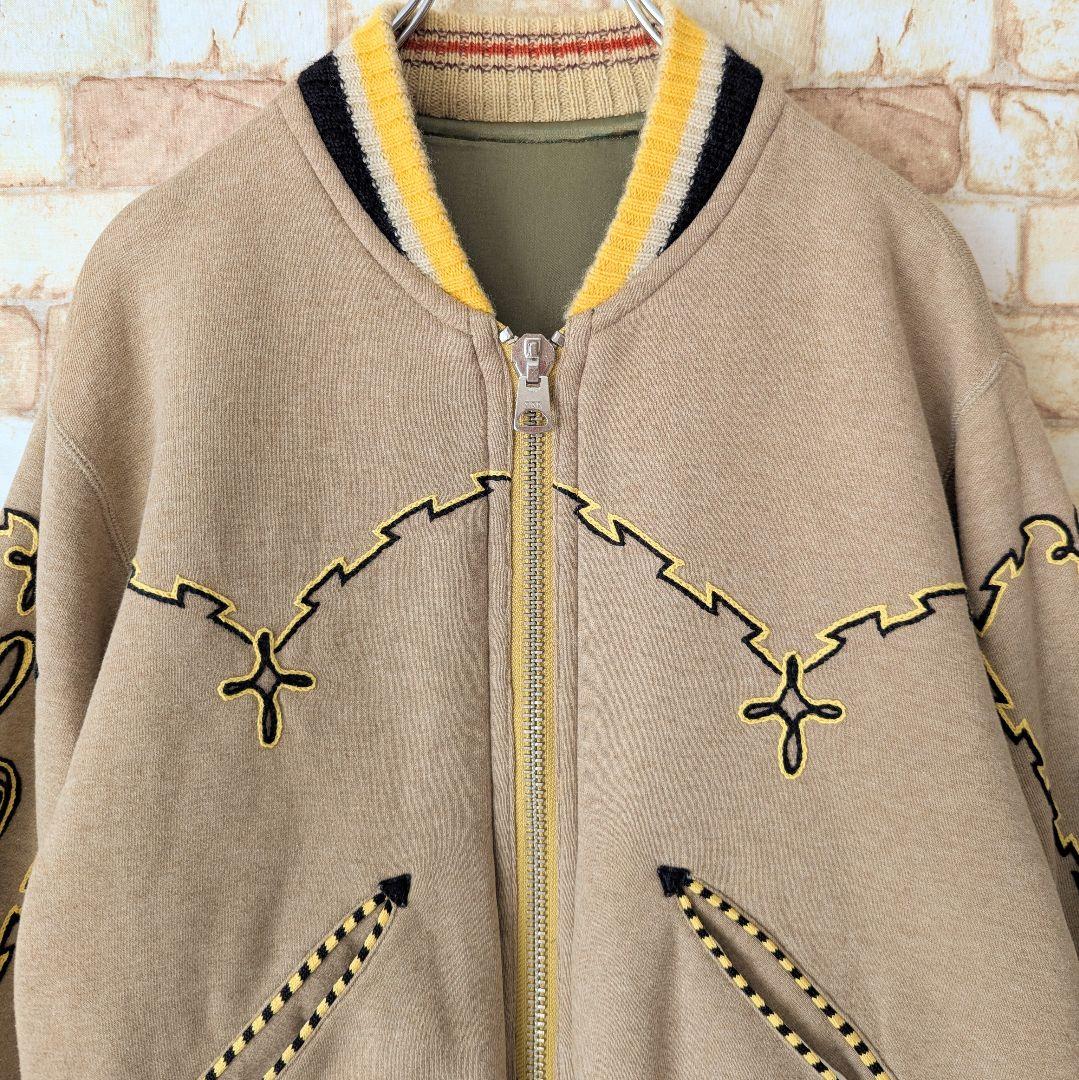 ⭐【珍品‼ロカビリー】MIRACLE WOMAN リバーシブル スカジャン 龍