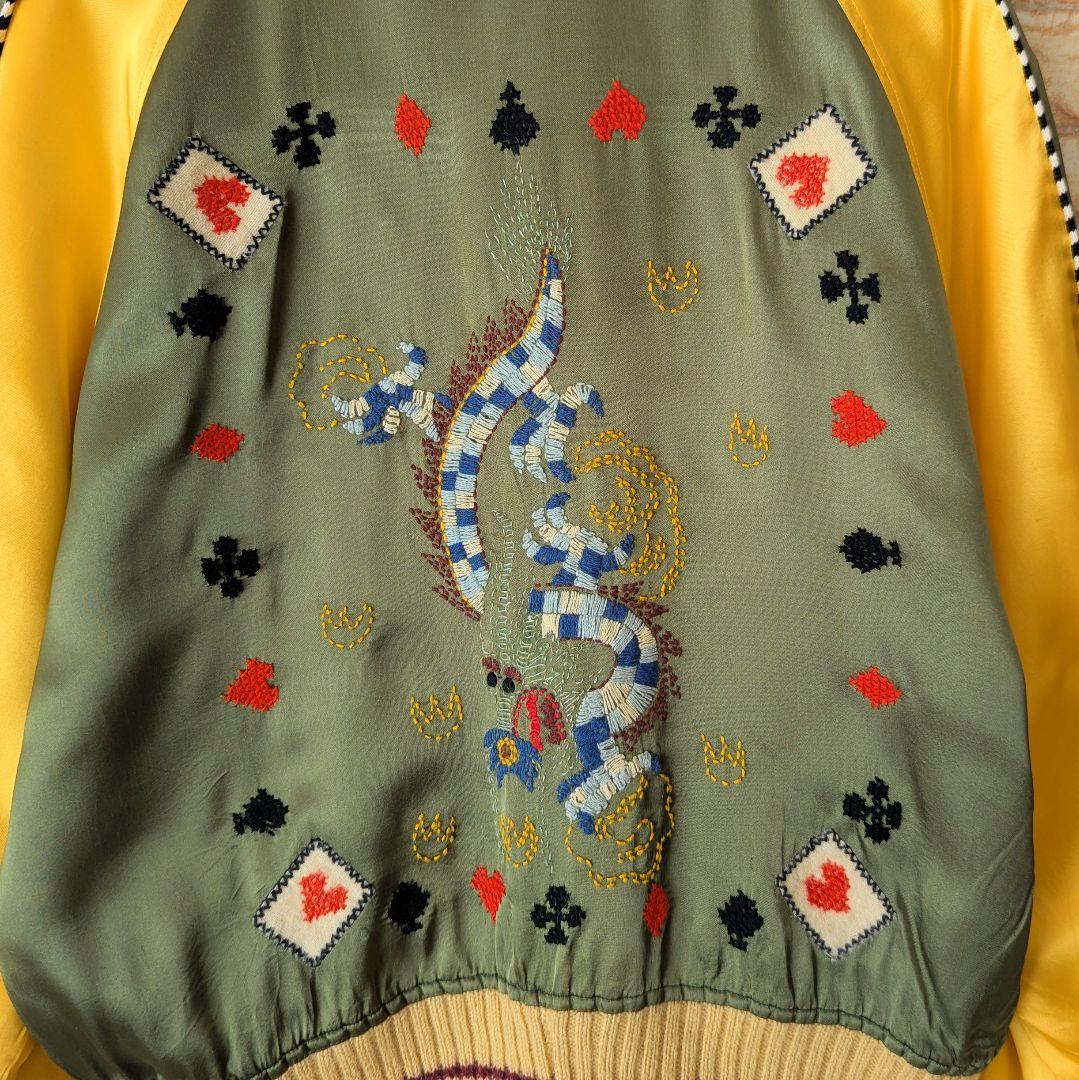 ⭐【珍品‼ロカビリー】MIRACLE WOMAN リバーシブル スカジャン 龍