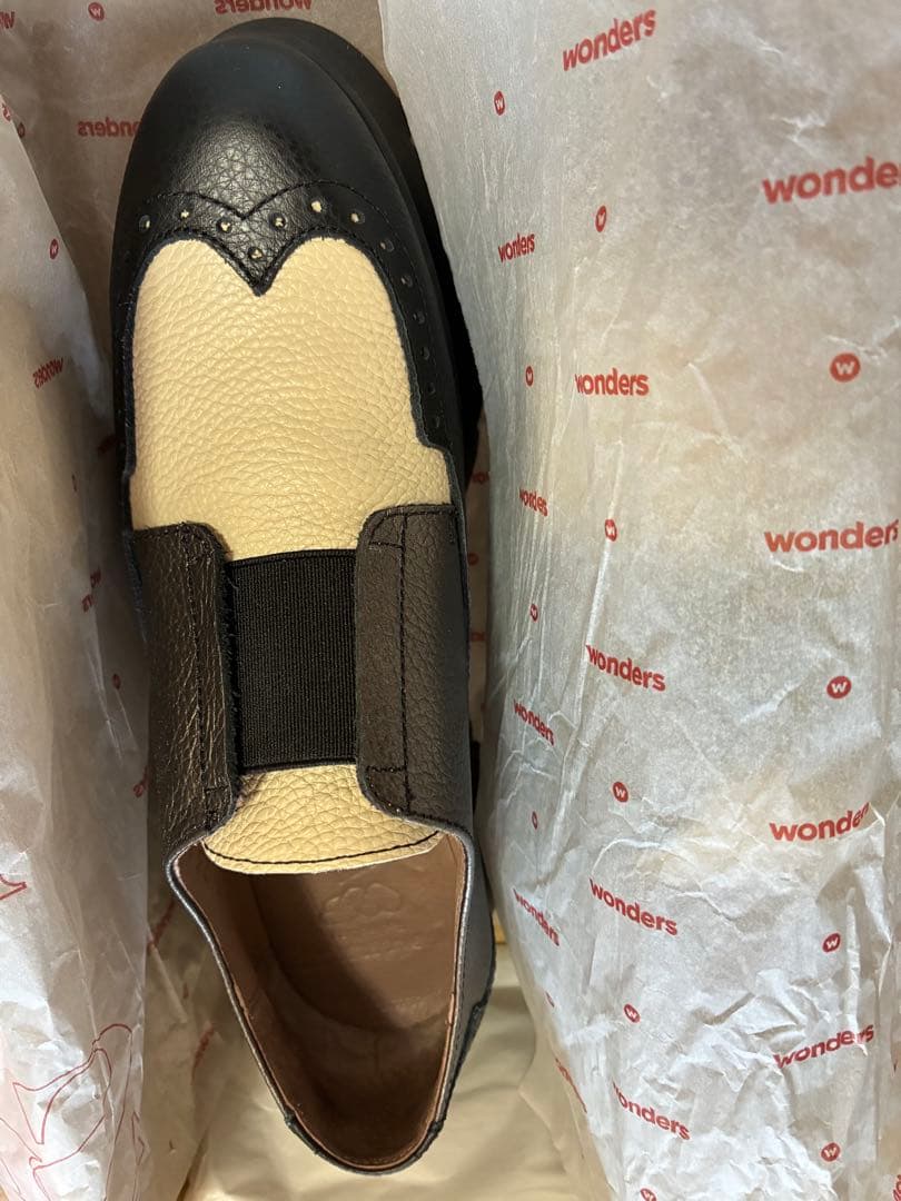 美品　スペイン製wondersウィングチップローファー