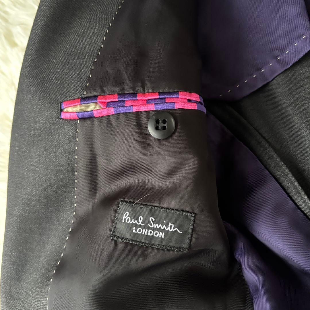 ポールスミス ロロピアーナ セットアップスーツPaul Smithストライプ2B