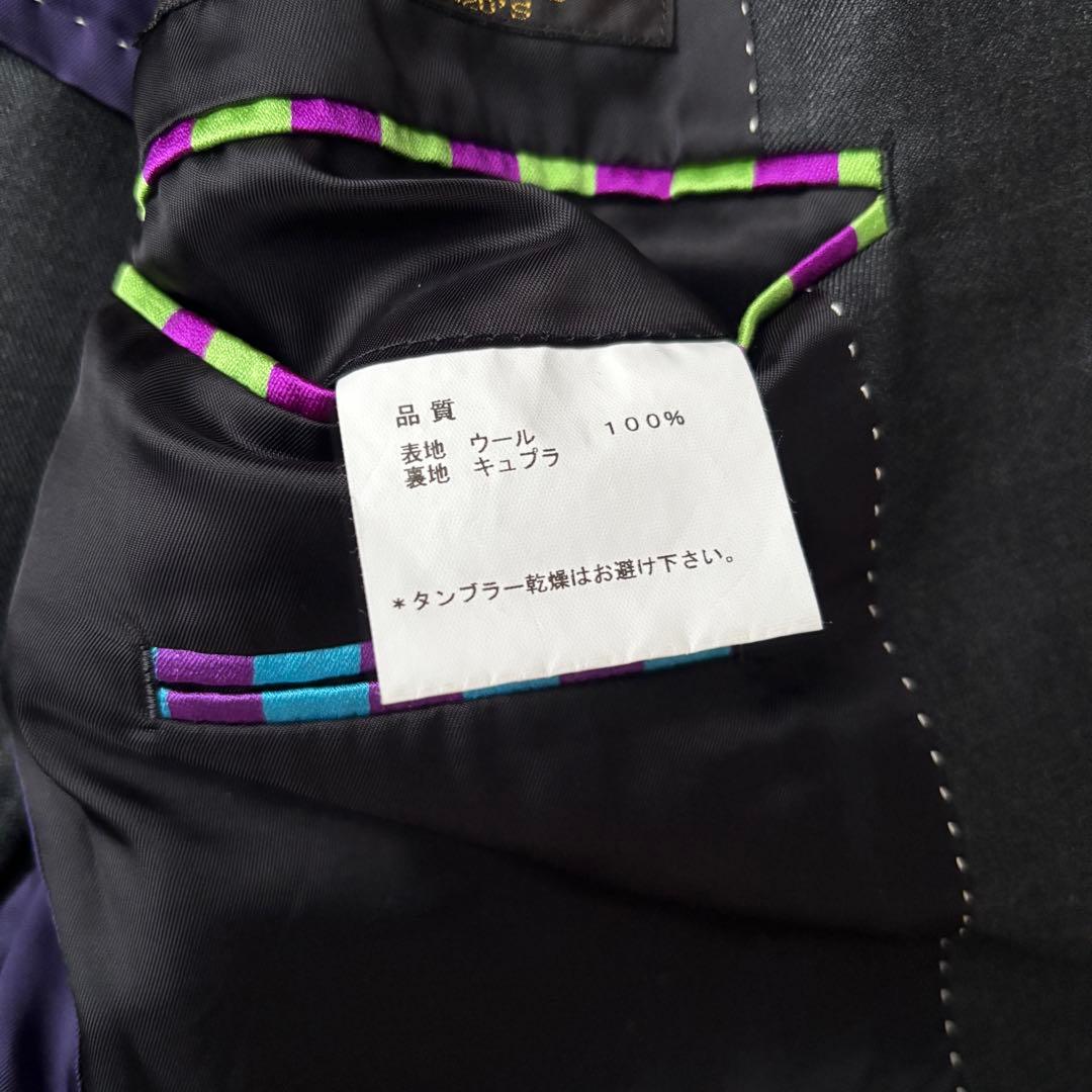 ポールスミス ロロピアーナ セットアップスーツPaul Smithストライプ2B