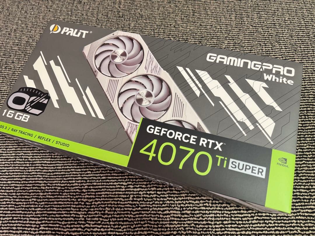 【美品おまけ付き】RTX4070Ti SUPER【白グラボ】