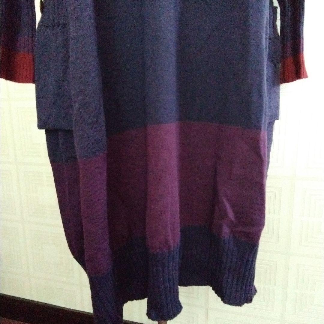 専用/センソユニコmic ★紫色 ハイネック ニットワンピース美品