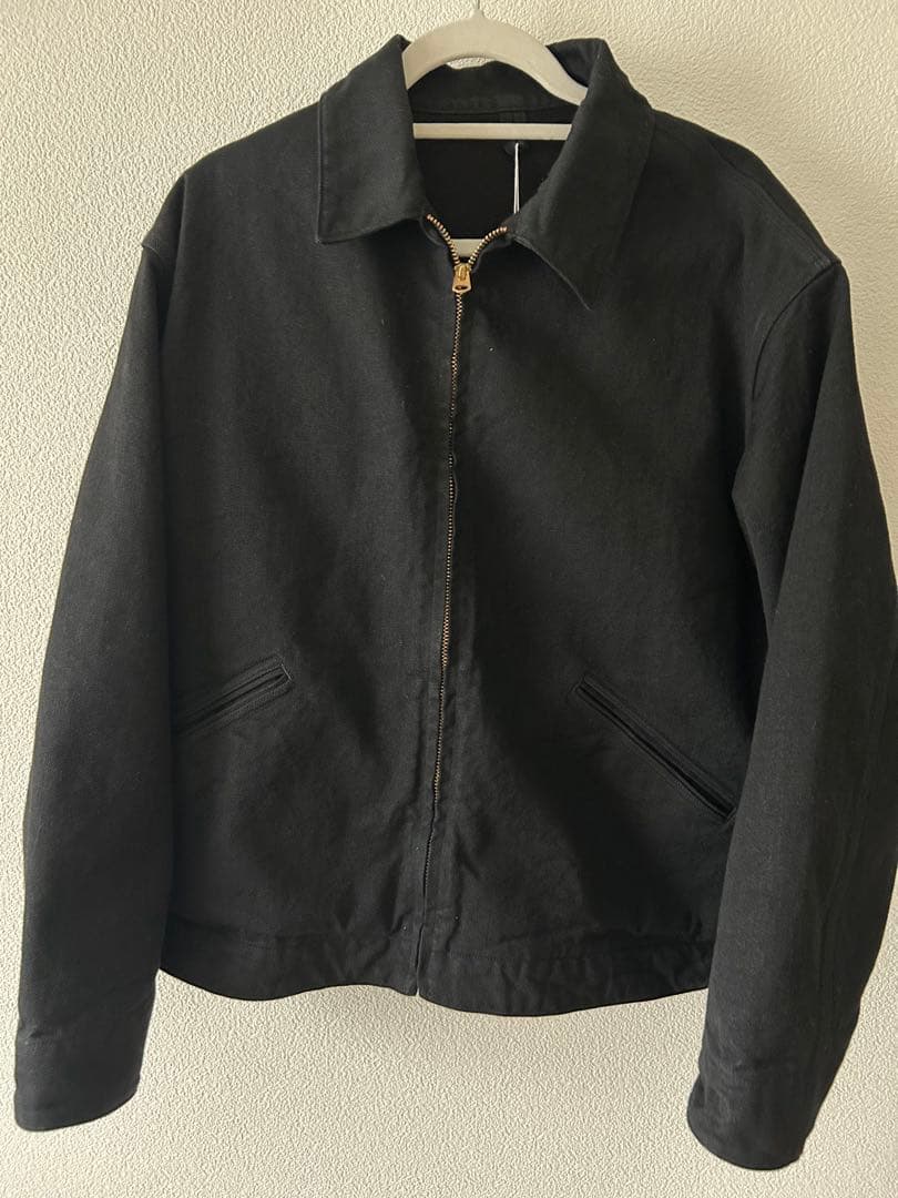 26SS COMOLI コモリ ブラックデニムジップショートジャケット