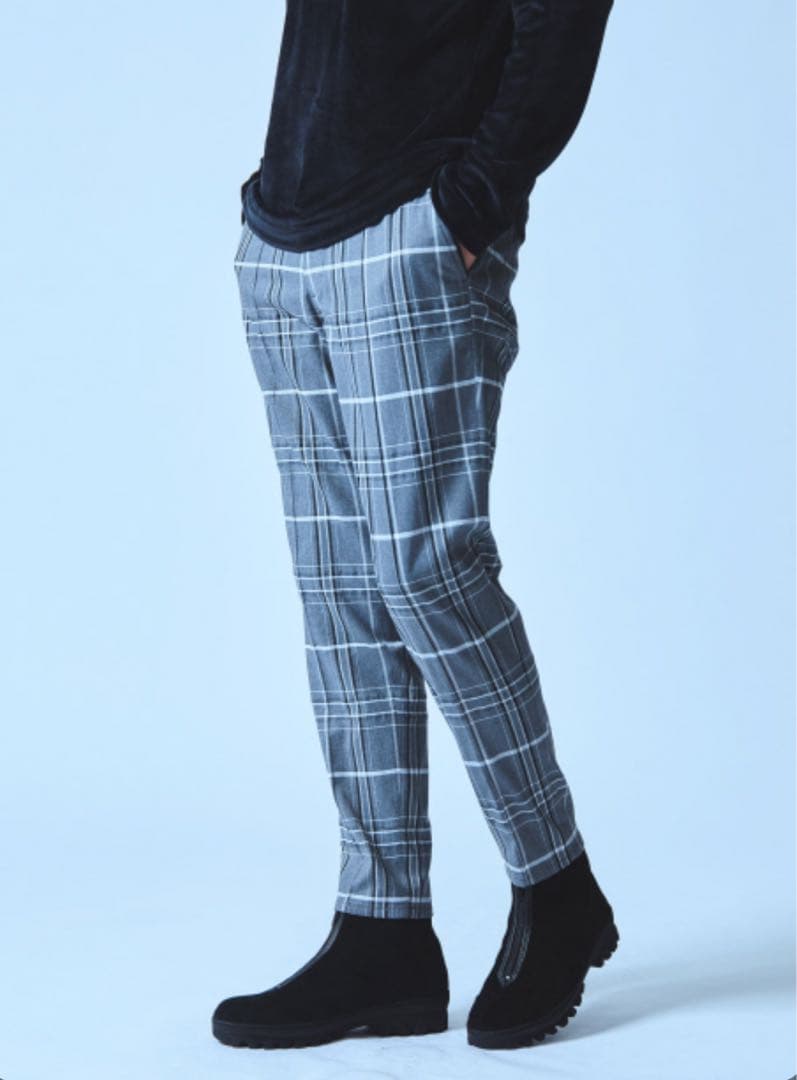 5351 pour les hommesデザインチェックパンツ shellac