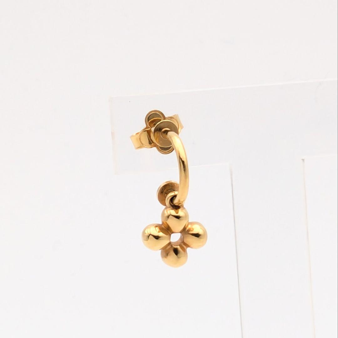 ルイヴィトン ブックルドレイユ ブルーミング フラワー 片耳 ピアス