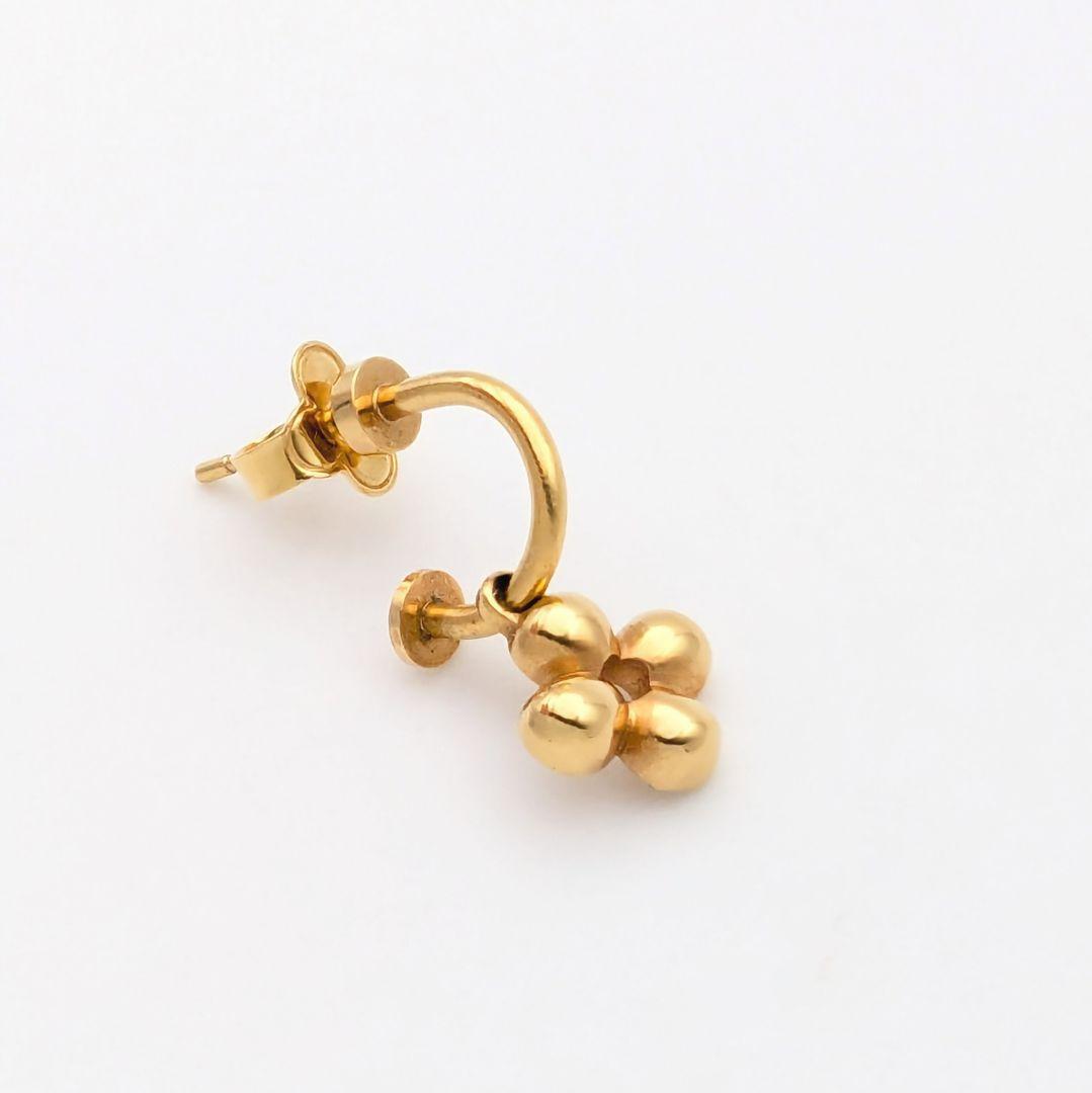 ルイヴィトン ブックルドレイユ ブルーミング フラワー 片耳 ピアス