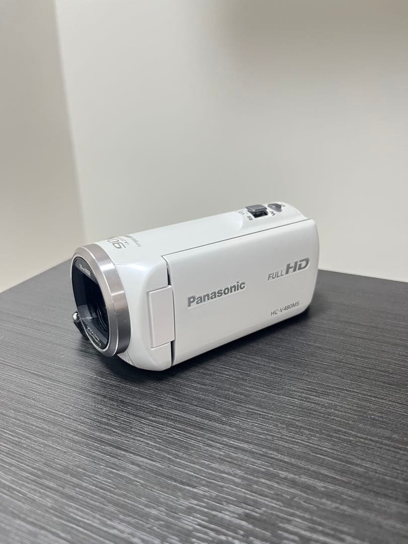 パナソニック HC-V480MS ビデオカメラ 白 動作確認済み　数回使用