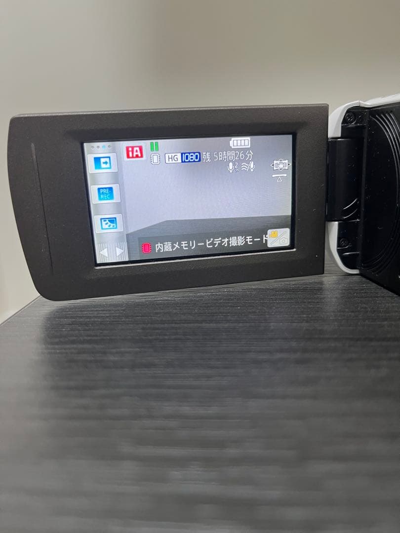 パナソニック HC-V480MS ビデオカメラ 白 動作確認済み　数回使用
