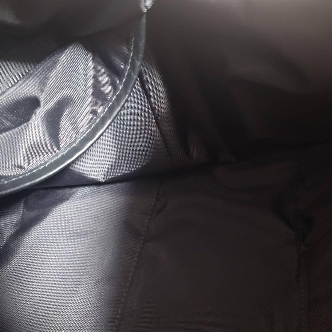 COACH ナイロン×レザー 大容量 ボストンバッグ ネイビー 鍵付き