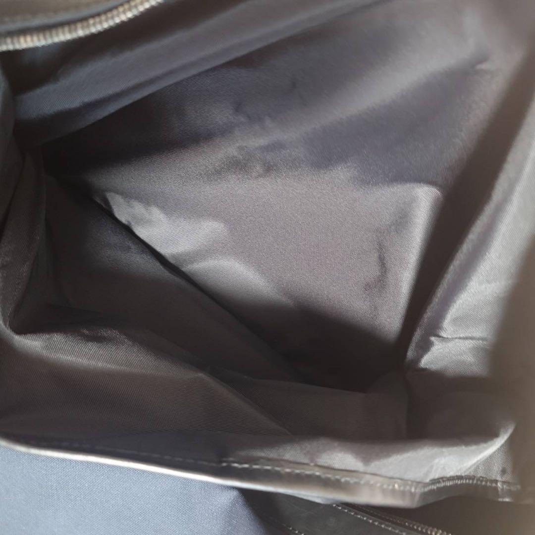 COACH ナイロン×レザー 大容量 ボストンバッグ ネイビー 鍵付き