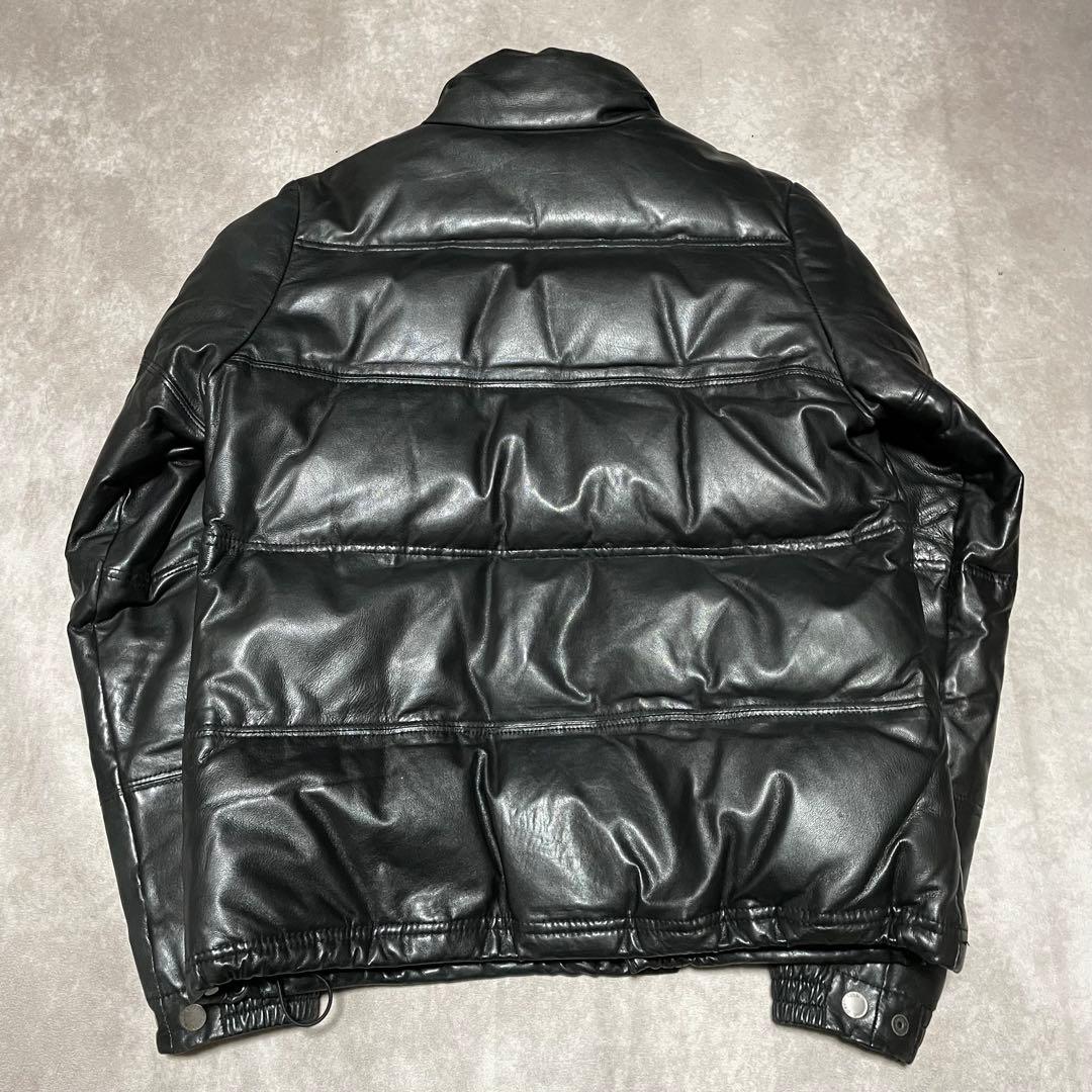 グリーンレーベルリラクシング （M） ダウンジャケット　シープレザー　肉厚　黒