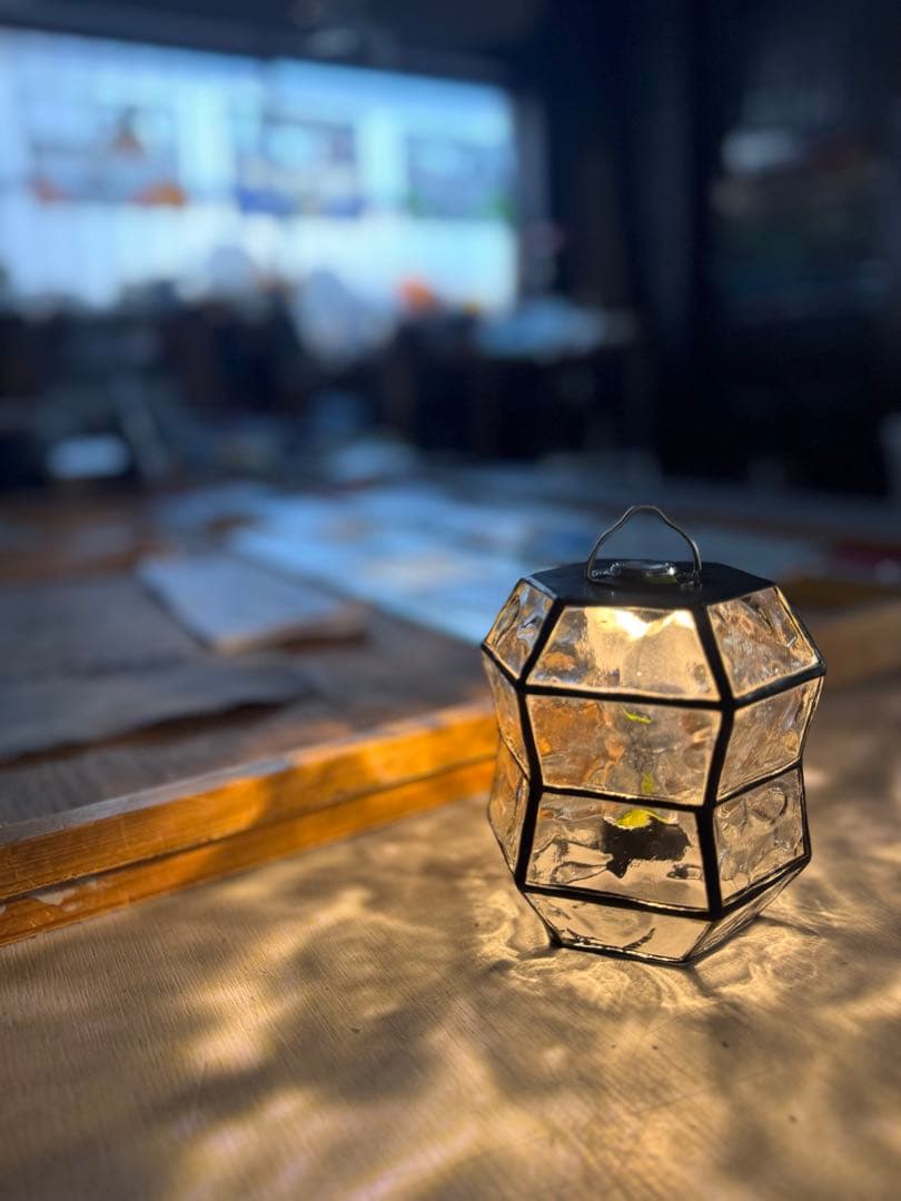 けーさん専用　peanuts clearー　ステンドグラス　ゴールゼロLEDラン