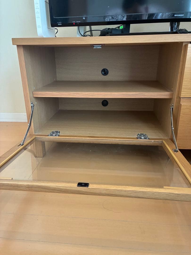 無印良品 テレビボード テレビ台 110cm 奥行40cm 廃盤品　オーク材