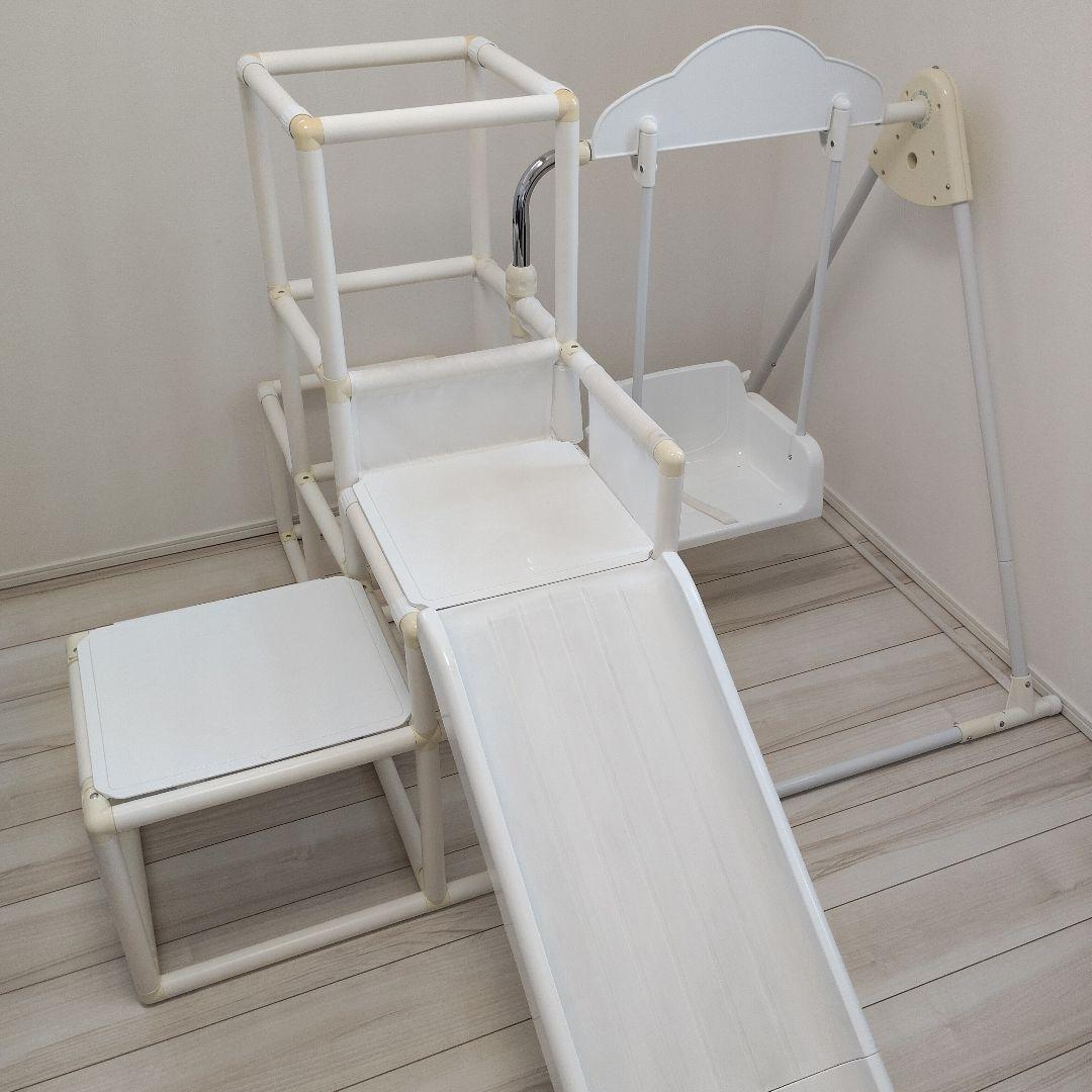 野中製作所　キッズパーク　すべり台・ジャングルジム・ブランコ（鉄棒）付き