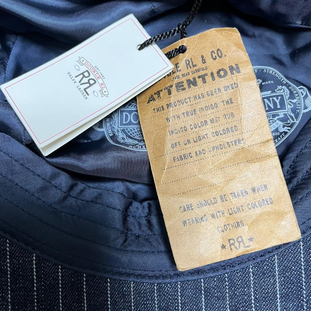 RRL キャスケット インディゴ ドットストライプ