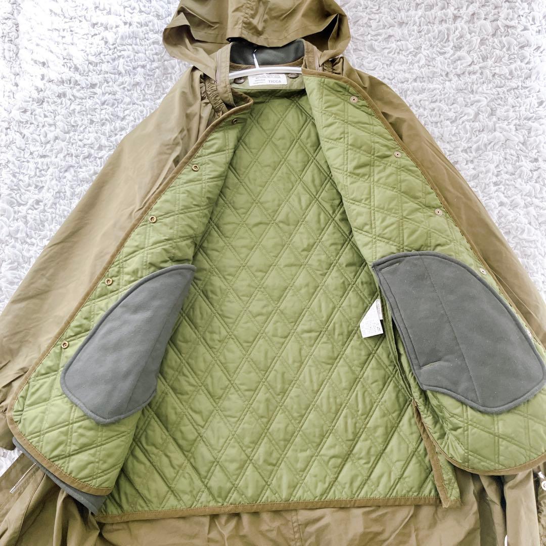 美品【TICCAティッカ】ライニング付モッズコート 定価79,200円　3way