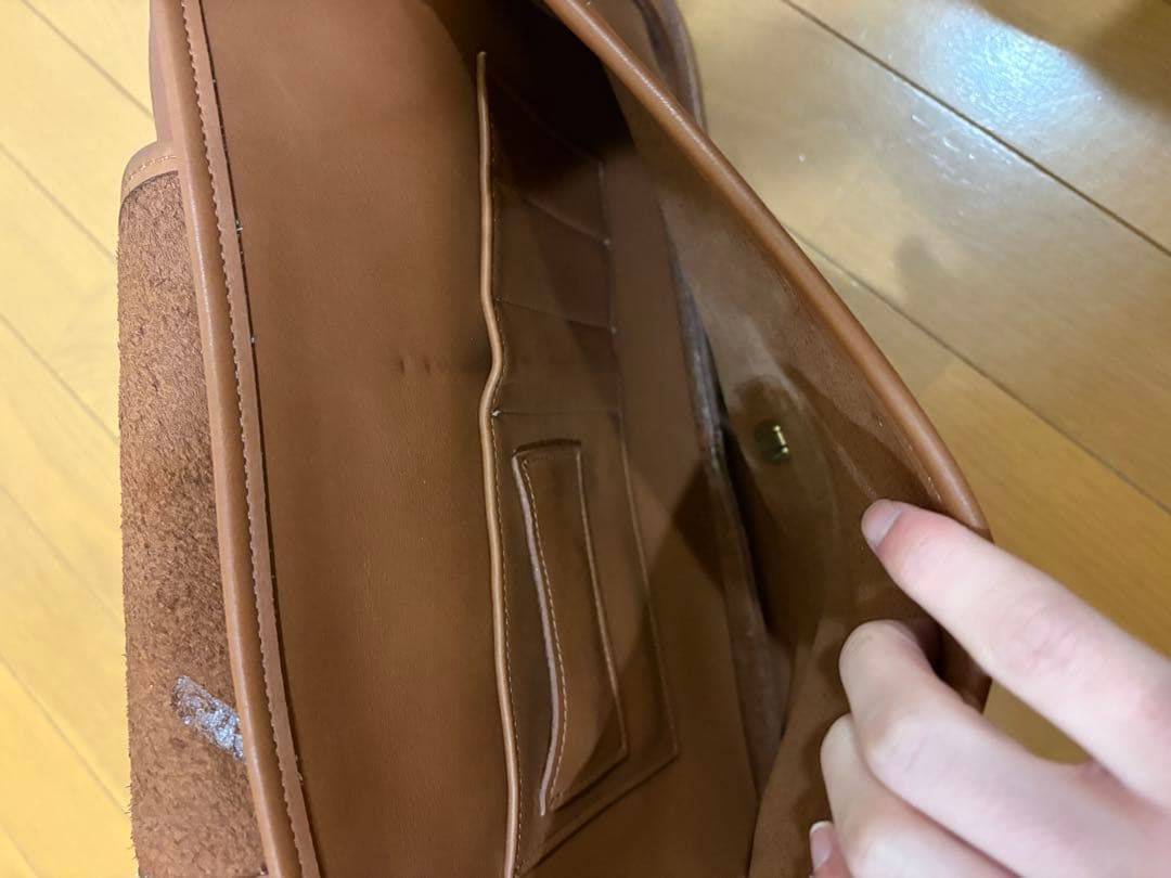 old COACHレザーブリーフケース　ブラウン