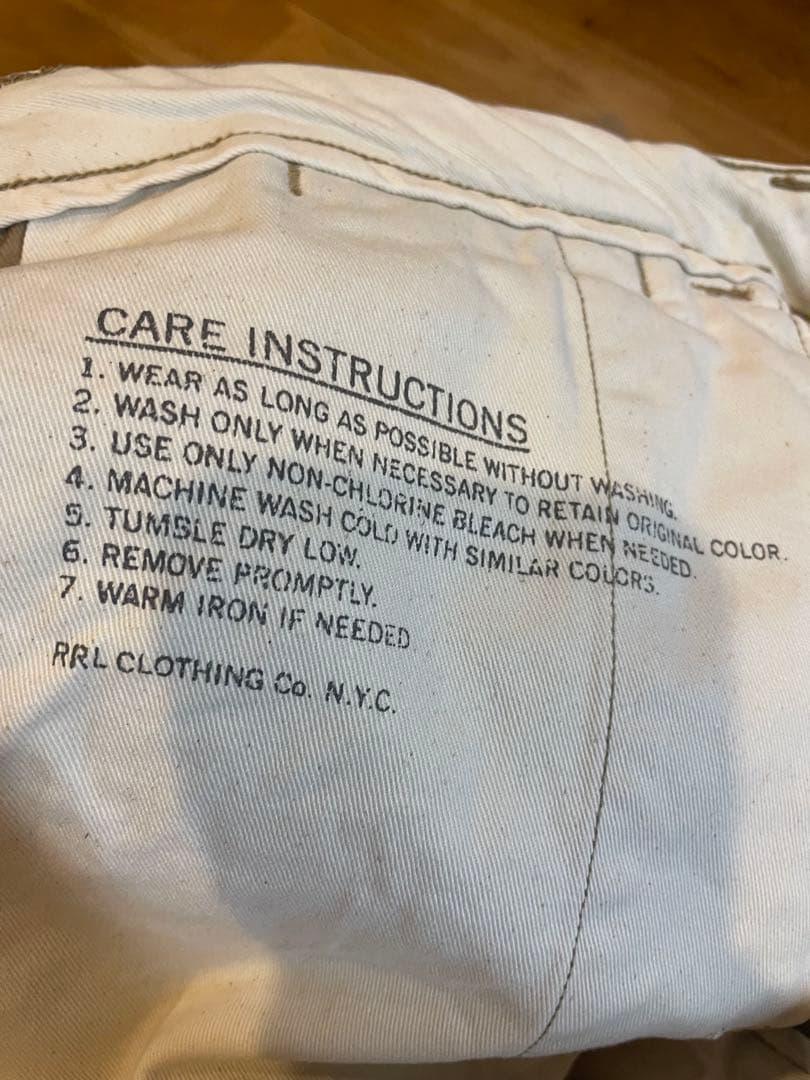 ダブルアールエル RRL オフィサーチノトラウザーズ チノパン