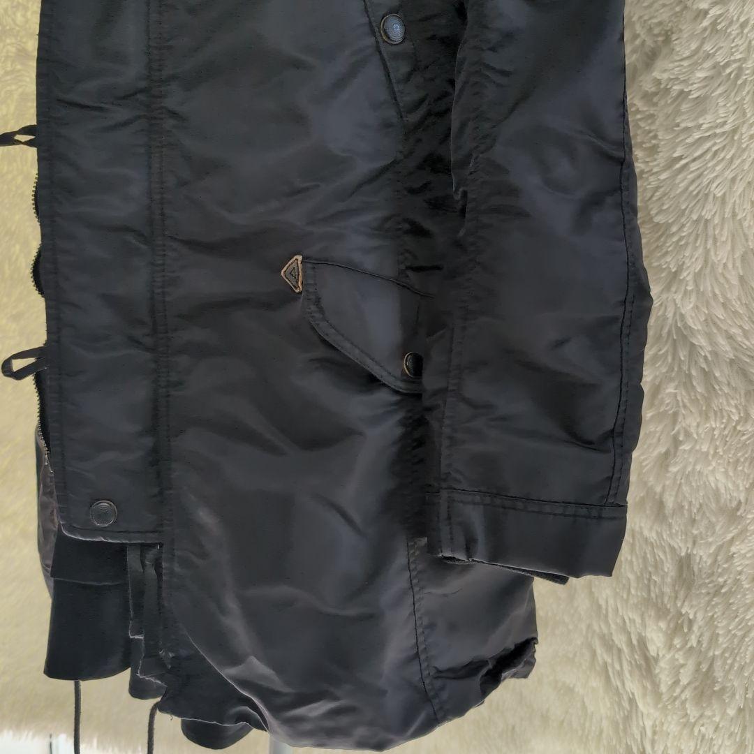 希少 goa ゴア　ラクーンファーコート　ミリタリー　モッズコート　ブラック