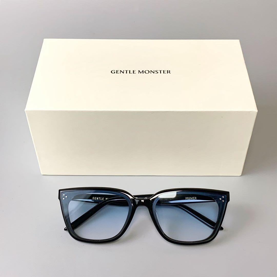 GENTLE MONSTER サングラス ブラック/ブルー NUMER