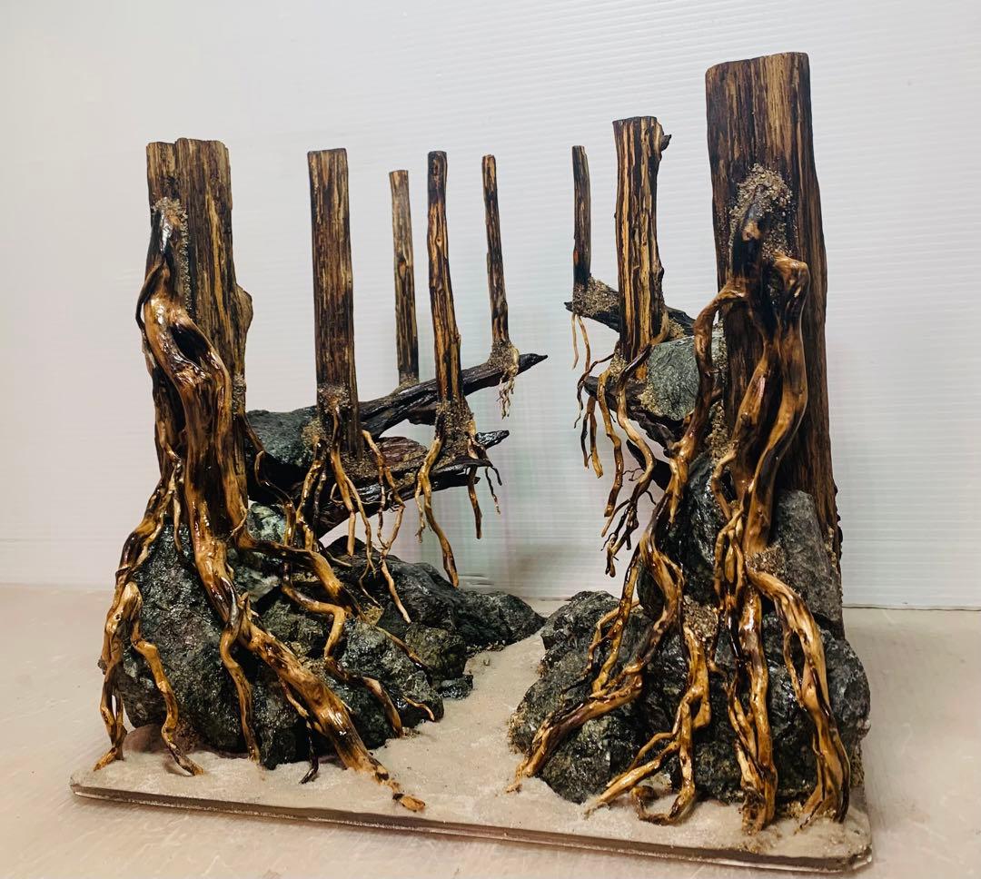 アクアテラリウム 水槽流木。水生植 物　水槽用流木　アクアリウム 盆栽流木