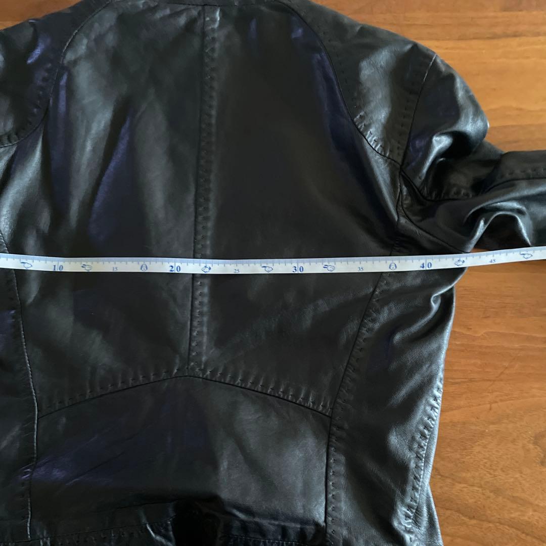 美品EMPORIO ARMANI 本革 ライダースジャケット