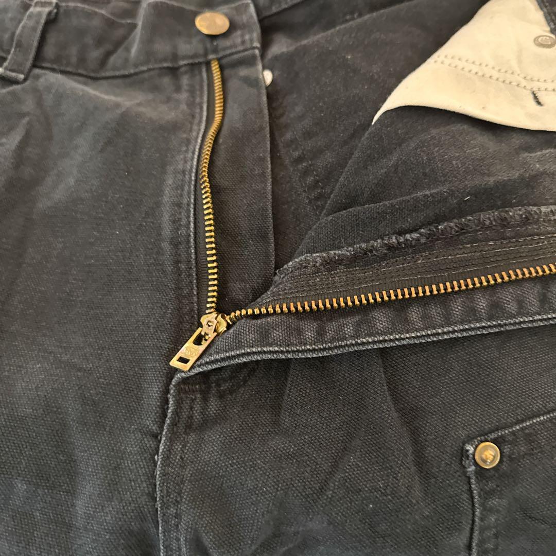 s*l様 カーハート17年製 B136 ダブルニー ペインターパンツ ブラック