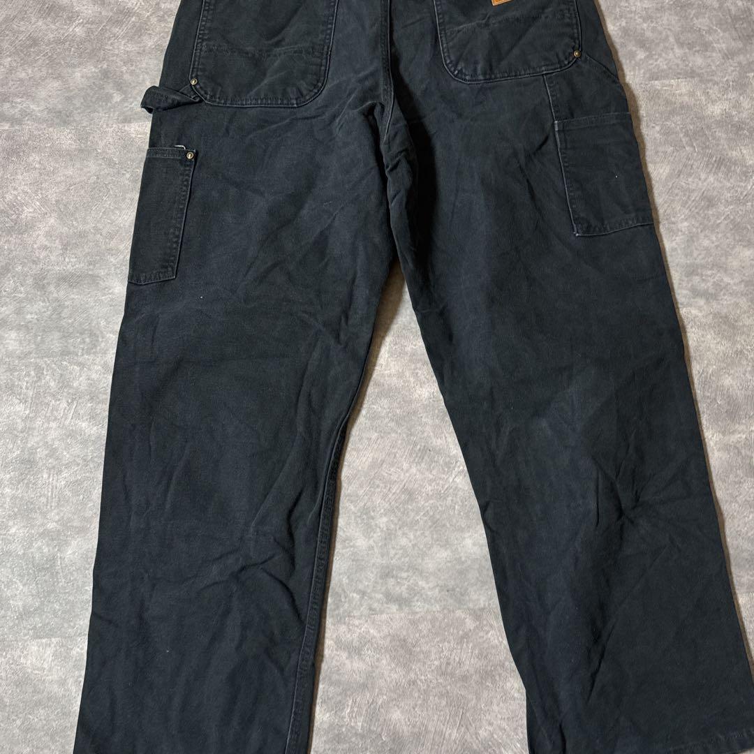 s*l様 カーハート17年製 B136 ダブルニー ペインターパンツ ブラック
