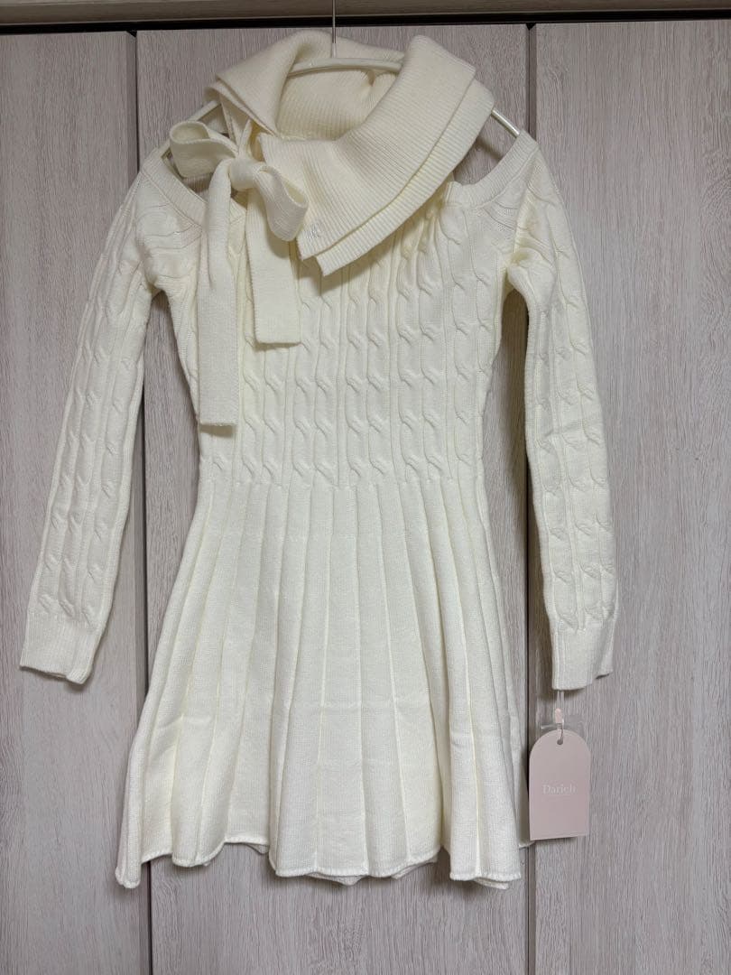 Darich 新品未使用　アメスリフレアニットミニワンピース