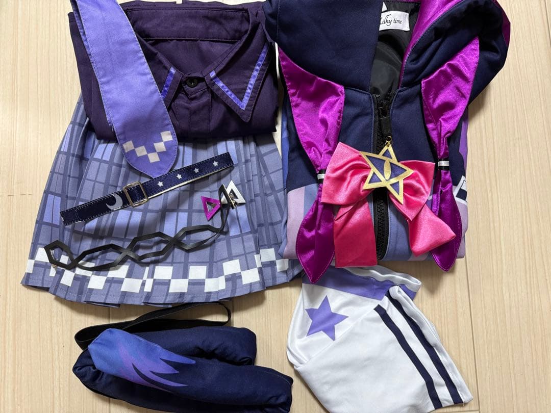 ホロライブ　紫咲シオン　制服衣装　コスプレ