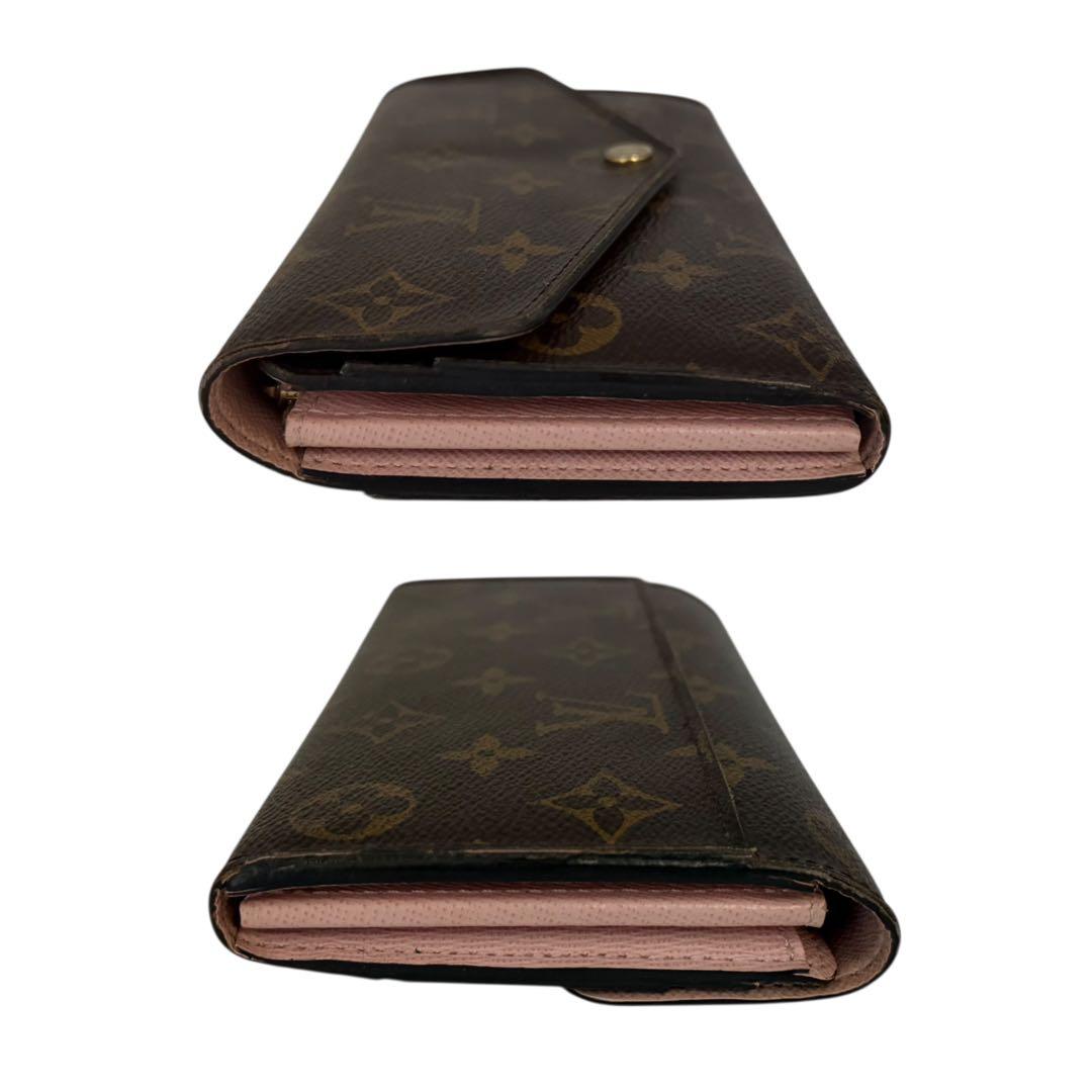 ルイヴィトン　ポルトフォイユサラ　モノグラム　長財布　ブラウン　茶　新型