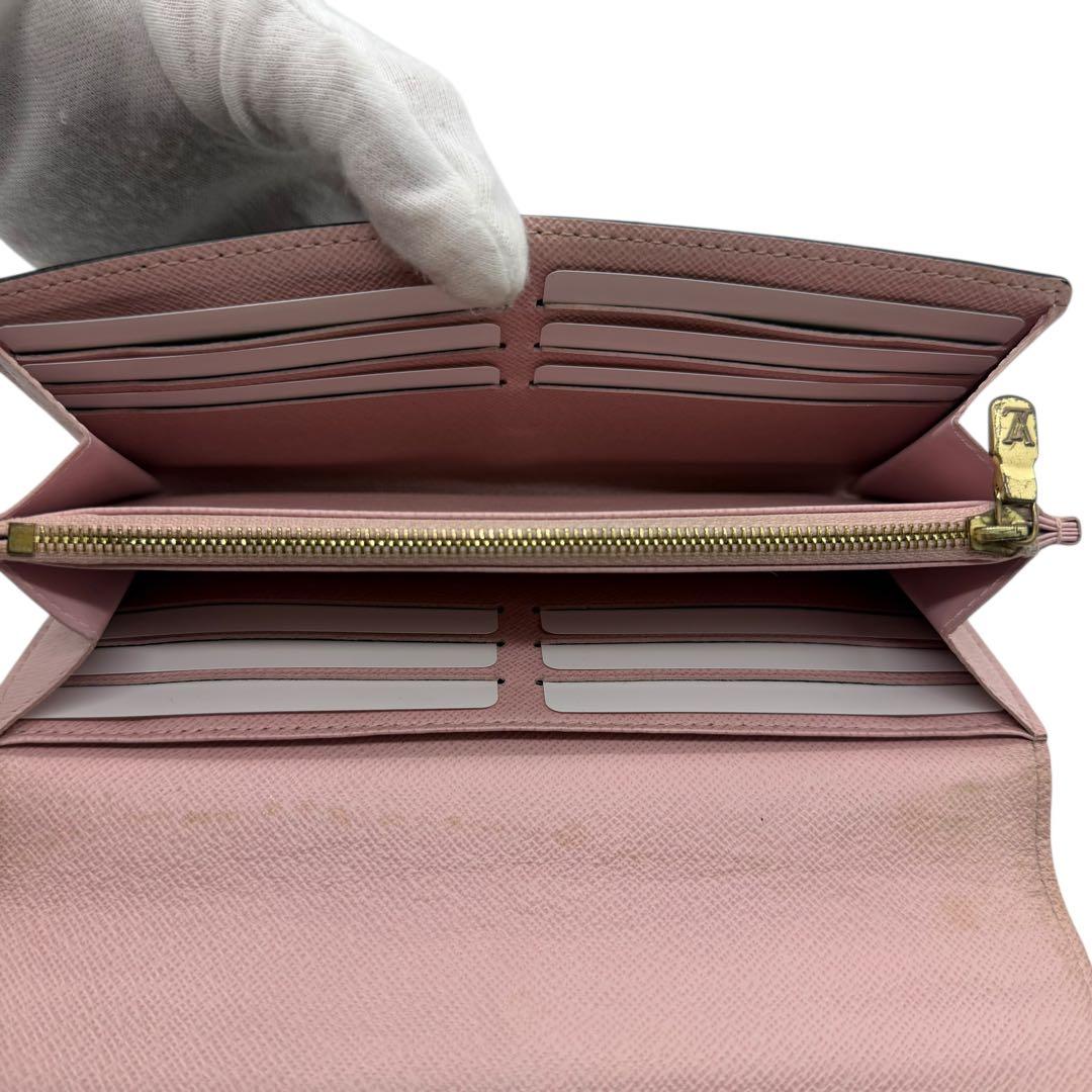 ルイヴィトン　ポルトフォイユサラ　モノグラム　長財布　ブラウン　茶　新型