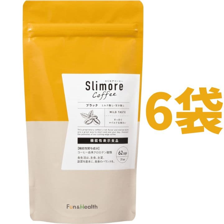 【新品未開封】スリモアコーヒー Slimore Coffee 31日分×6袋