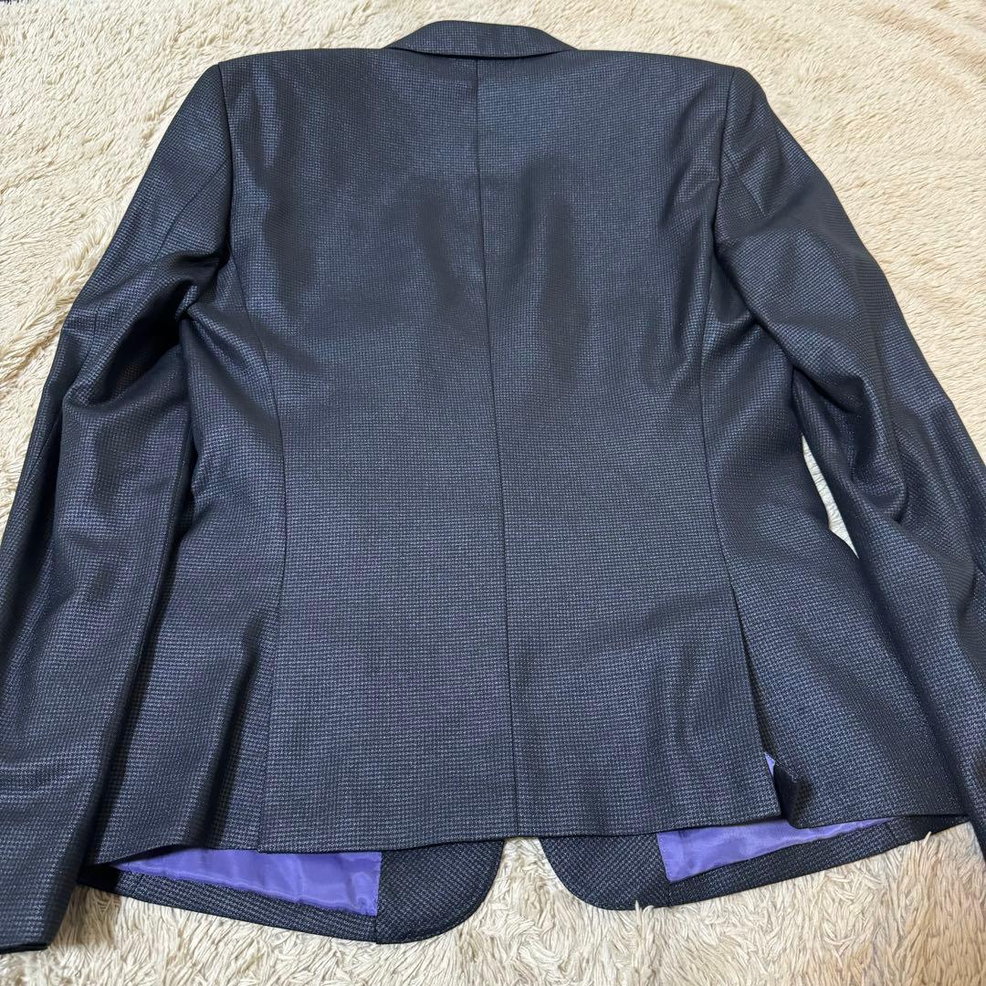 BUFFALOBOBS crystau 紫 スーツ メンズ ブラック 黒