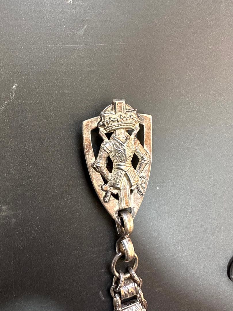 【極美品】ソードチェーン1900s 秘密結社 フリーメイソン テンプル騎士団