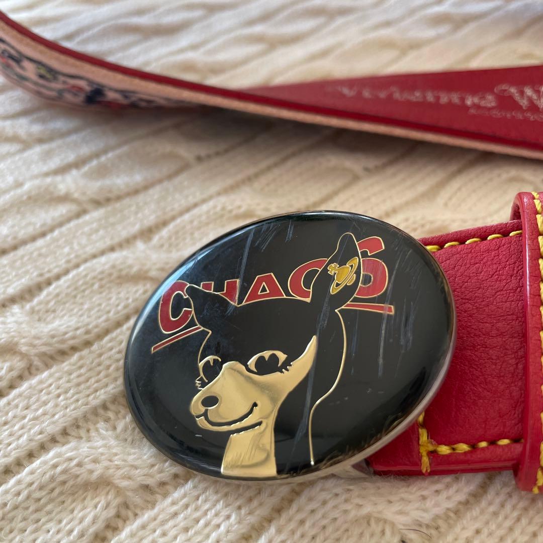 vivienne westwood CHAOS バンビ ロゴ バックル ベルト