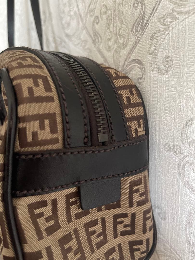 Fendi ボストンバッグ ブラウン キャンバス/レザー